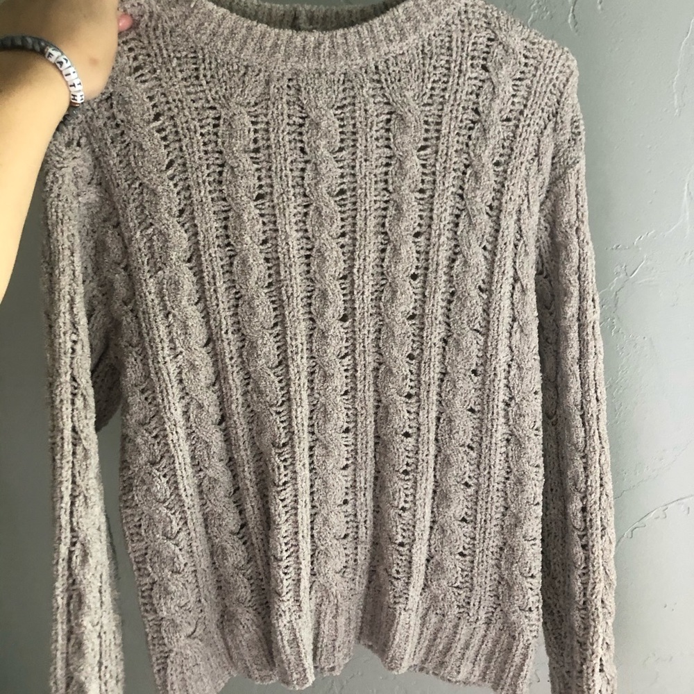 AE Taupe Knit Sweater